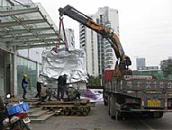 深圳設備吊裝現場